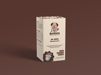 Dog coffee K9-cups box packaging design box minimalist