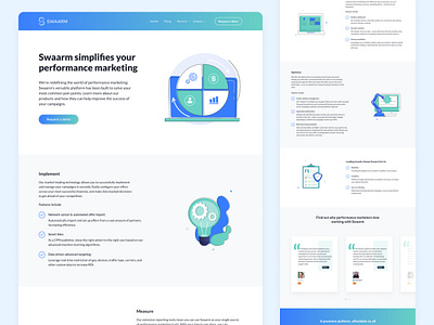 Marketing campaign tracking platform website design design illustration landing page design landing page design expert marketing agency sass sass platform website ui ui design expert ux uxui design website design website design expert