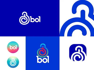 Bol_Brand Identity & Logo Mark bletterlogo blogo bluelogo bollogo brandidentity branding brandmark businesslogo design graphic design letterlogo logo modernlogo roundlogo spirallogo ui ux vector
