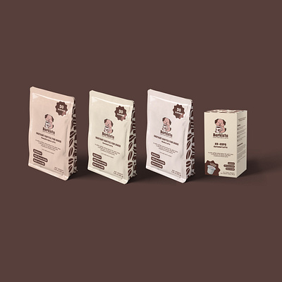 Dog coffee pouch packaging desing animal cute