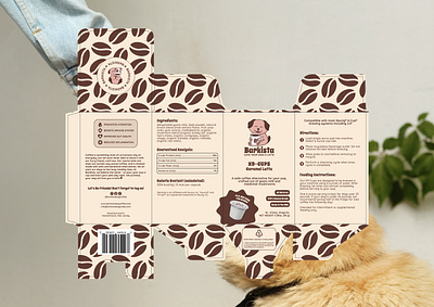 Pet dog box packaging dieline animal box dieline