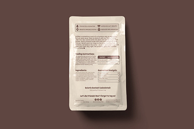 Animal pet dog coffee branding, back pouch packaging design cute