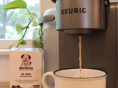 Animal pet dog coffee branding, box packaging design box branding cute