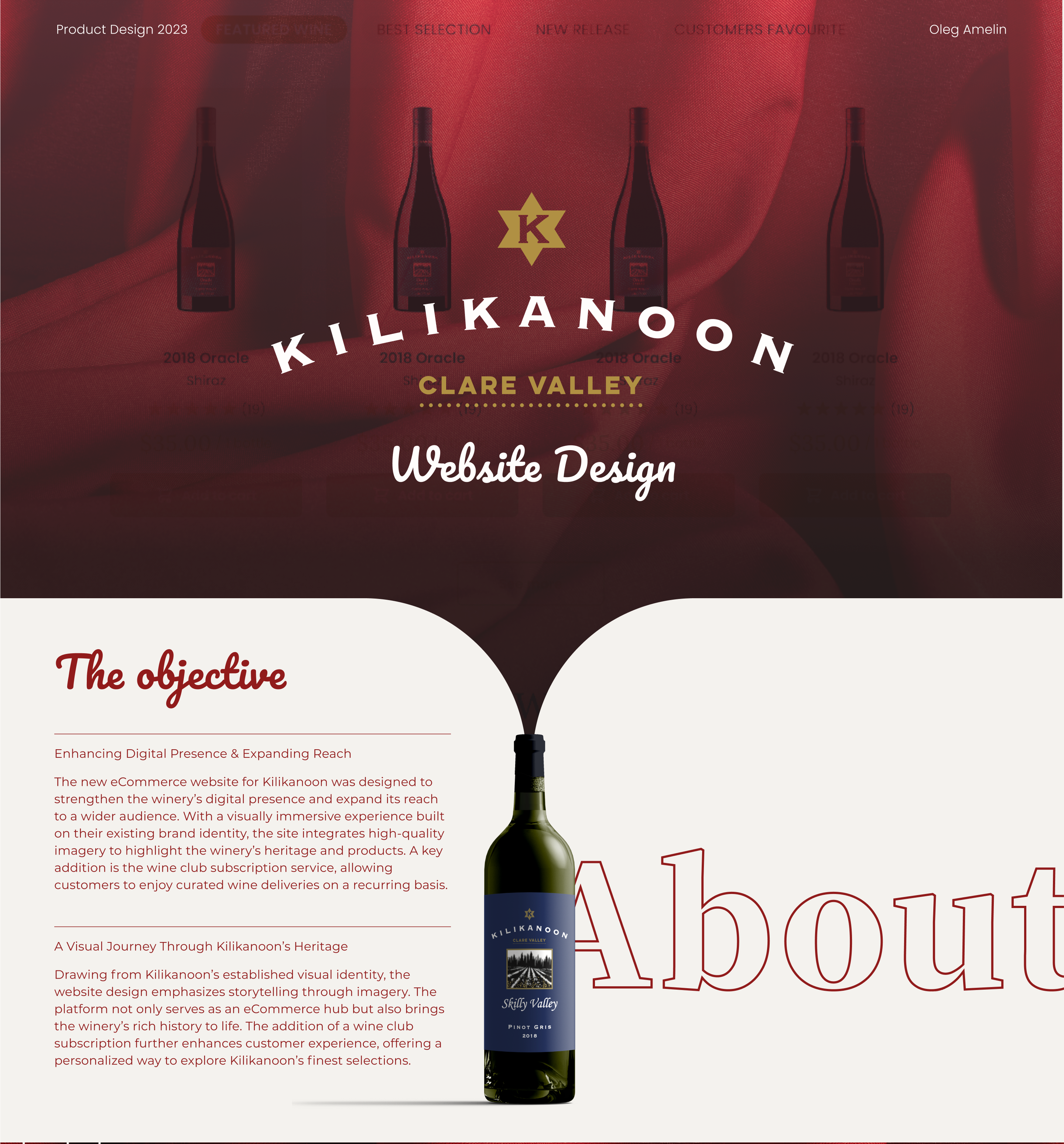 E-commerce Website Design for Winery ecommerce online store product design shopify ui design ux design web design web development wine winery