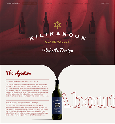 E-commerce Website Design for Winery ecommerce online store product design shopify ui design ux design web design web development wine winery