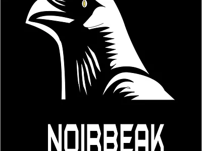 NoirBeak Black&White Logo branding graphic design logo