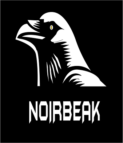 NoirBeak Black&White Logo branding graphic design logo