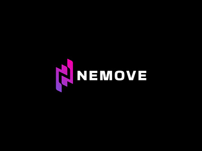 Nemove - Logo Design brand branding brandmark clean color design gradient graphic design grid icon identity letter logo logos mark modern monogram n presentation symbol