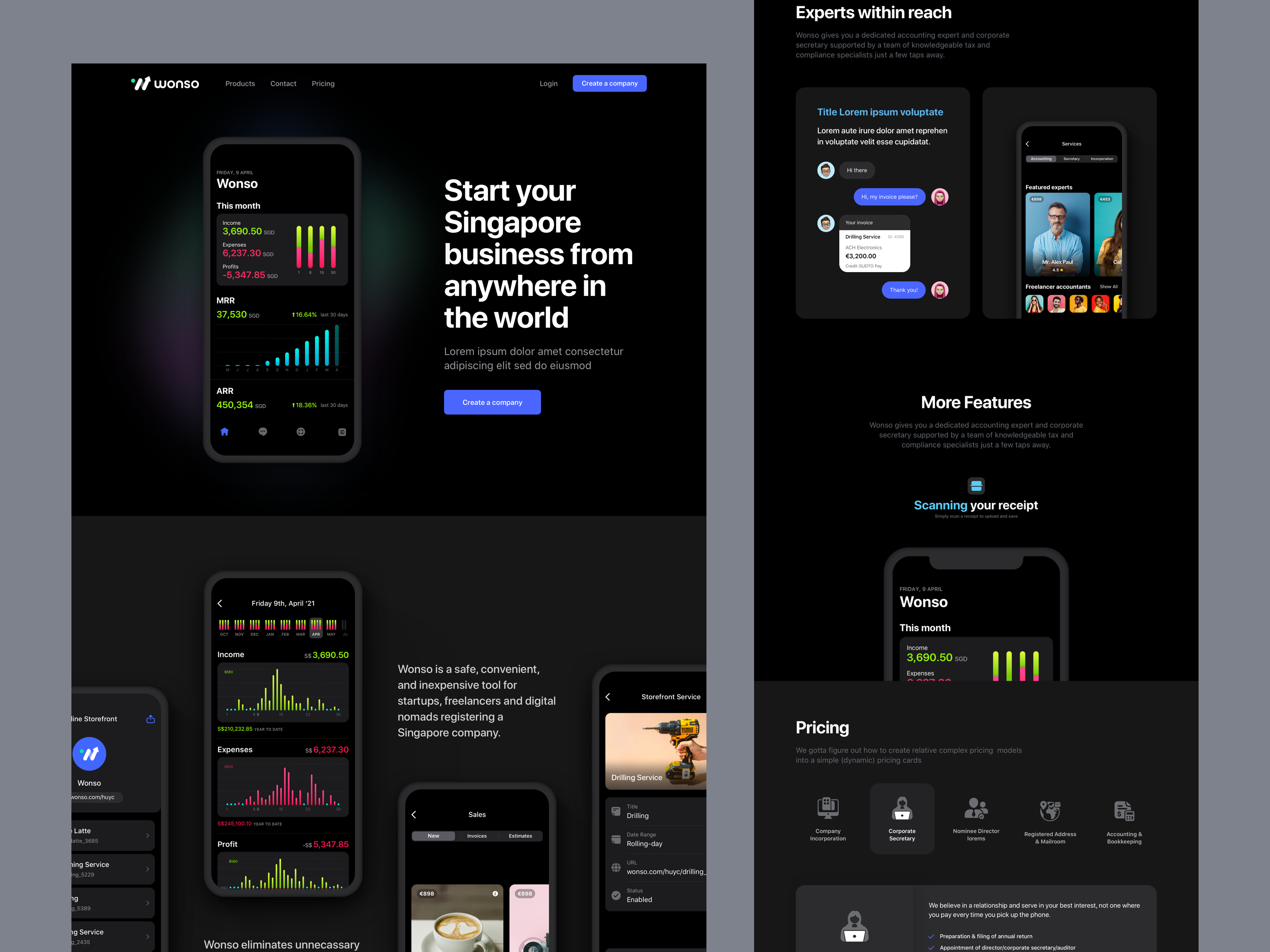 Example of Landing Page Design & Development