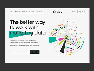 Datra - Marketing Agency Website analytics best design best website design data data visualization header hero homepage illustration interface landing page marketing marketing agency marketing site online marketing seo social media marketing ui web website