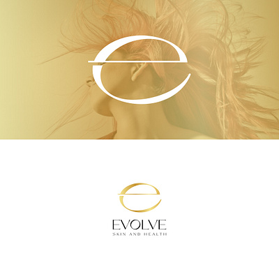 E Skin care logo beauty logo branding e logo evolve logo golden logo graphic design health logo logo skin care logo