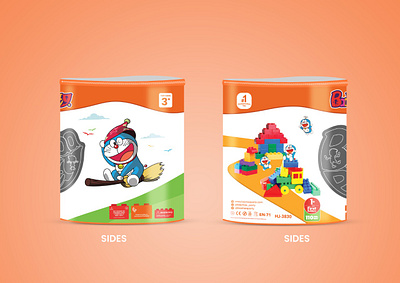 Packaging Design - Building blocks animation blocks branding building creative creativity design doremon graphic graphic design kids logo merchandise packaging print printing social media strategy toys