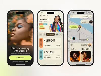 Book-d : Go-to Beauty App for Seamless Hair Bookings accessibility animation app beauty branding figma graphic design mobile app motion graphics ui