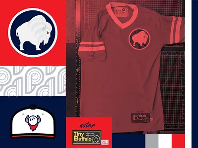 Buffalo Jersey baseball baseball jersey branding design jersey logo sports sports jersey sports logo tiny buffalo vector wiffle ball