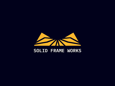 Solid Frame Works Logo Design branding building business company home house logo design minimalist logo modern logo design mountain logo visual identity