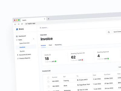 Invoice web app dashboard dashboard web design invoice invoice web ui ux web app