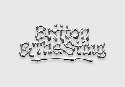 Britton & The Sting calligraphy chrome customtype funk lettering liquid logo logotype typemate typography