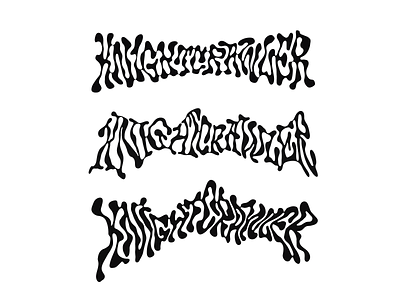 KnightCrawler sketches customtype lettering liquid logo logotype typemate typography