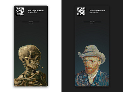 Tickets / Banner - Van Gogh Museum branding design graphic design minimal museum museum ticket print print design ticket tickets