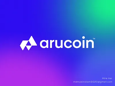 arucoin Logo blockchain brandbook branding coding color developer engineer identity logo logo design logo mark logotype network pattern programming software symbol tech technology training