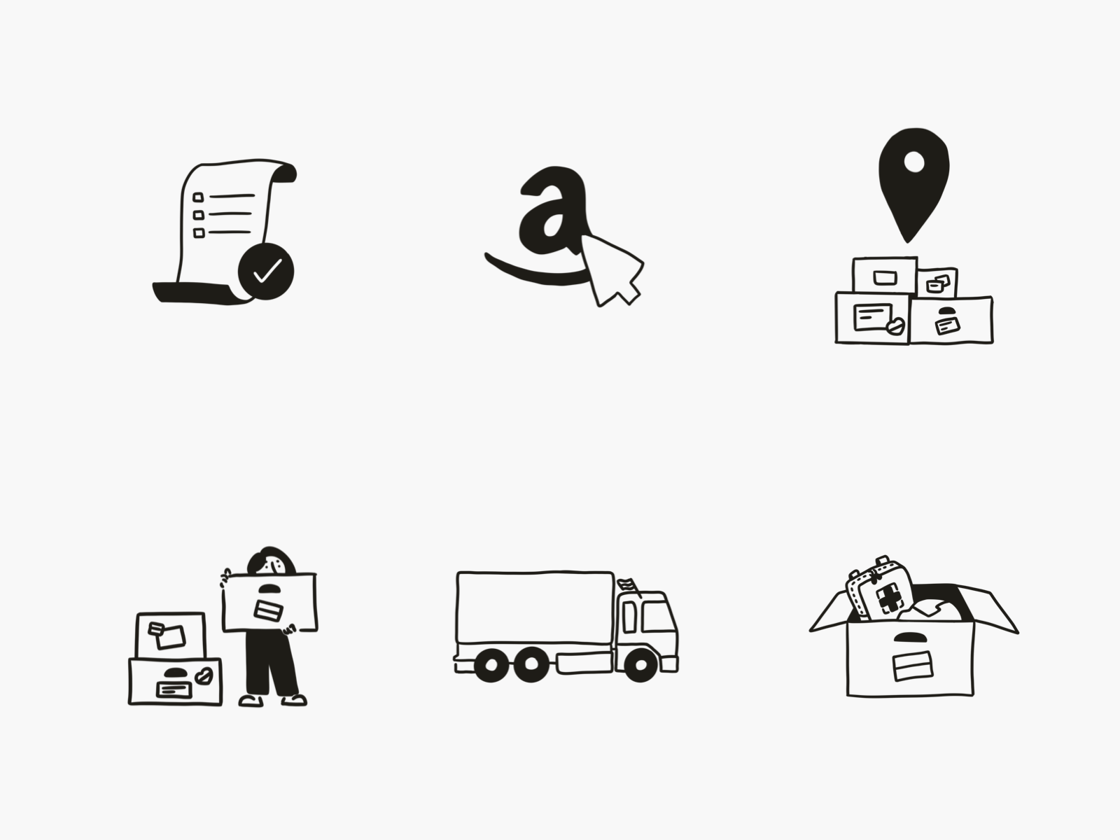 Example of Design Custom Icon Set S (5 To 8 Pcs)