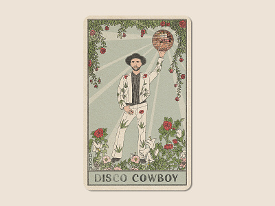 AdamMac "Disco Cowboy" Merchandise Line design disco cowboy equality graphic design hargisstudio illustration lgbtq merchandise design print design product graphic desing surface design vector