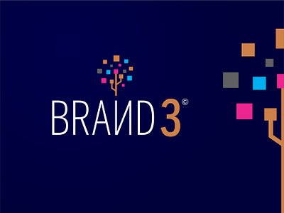 Logo for Brand3 BDAM platform branding design graphic design illustration logo ui vector