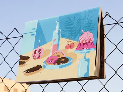 Dessert // Branding & Illustration 2d beverage product blacklead blacklead studio bottle design branding cafe coffee dessert drink package design drinks graphic design identical illustration logo package package design product