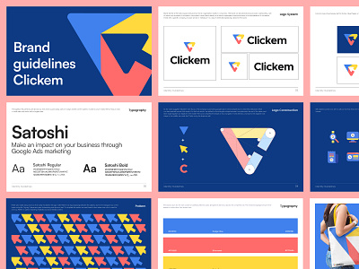 Clickem - Branding Guidelines agency branding design guidelines identity logo marketing strategy visuals website