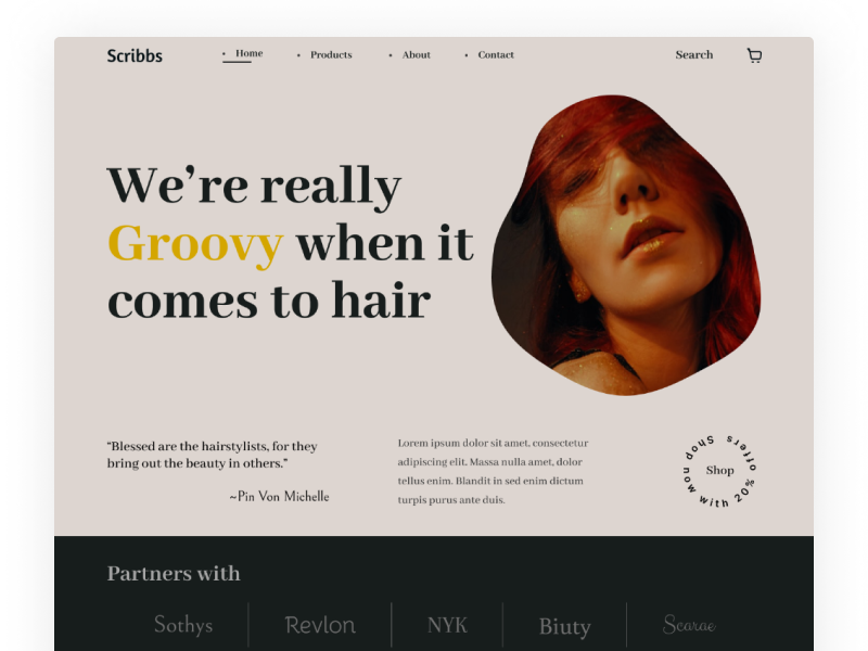 Example of Minimal & Modern Website Design