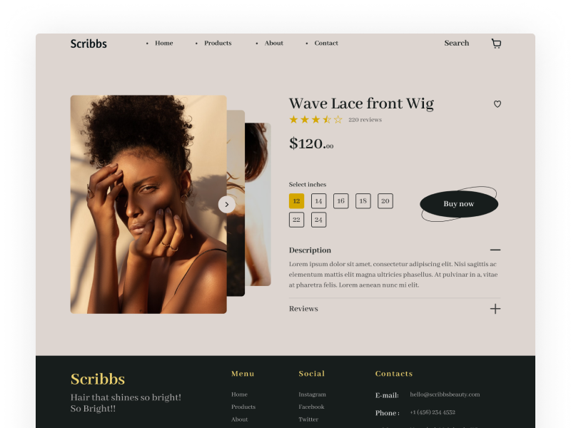 Example of Minimal & Modern Website Design