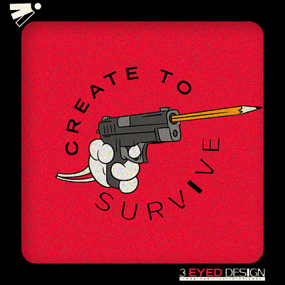 Create to Survive 3 eyed design branding graphic design iii illustration oklahoma tulsa