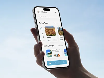 Surfing Tours - Mobile App Design app appdesign appdesigner design designcommunity designtrends interface interfacedesign mobileapp mobileappdesign surfing surfingtours ui uidesign uiux uiuxdesign userinterface ux uxdesign visualdesign