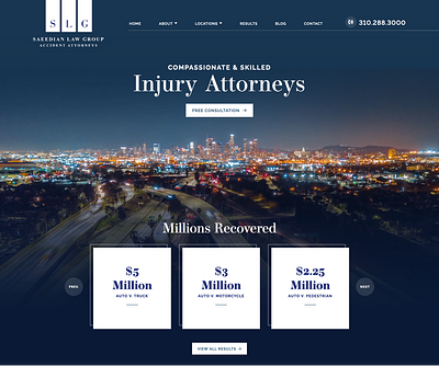 Saeedian Law Group design ui