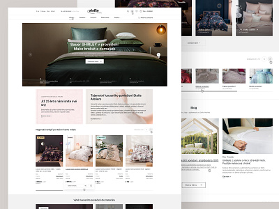 Stella Ateliers bed linen daily ui ecommerce shop template theme ui designer ux designer