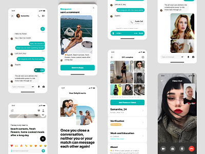 Chat screens design. Dating & Relationship by Delight app dating datingapp delight design find interface ios love match matching meet messenger app minimal mobile mobile app partner person ui uidesign website design