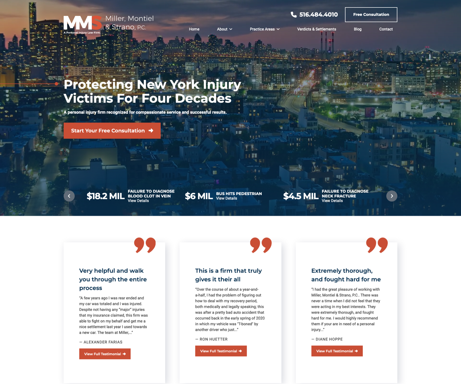 Miller, Montiel & Strano, P.C. design ui