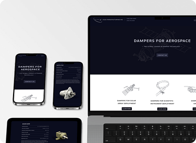 Product Presence for an Aerospace Company aerospace branding design illustration logo placement product ui ux web website