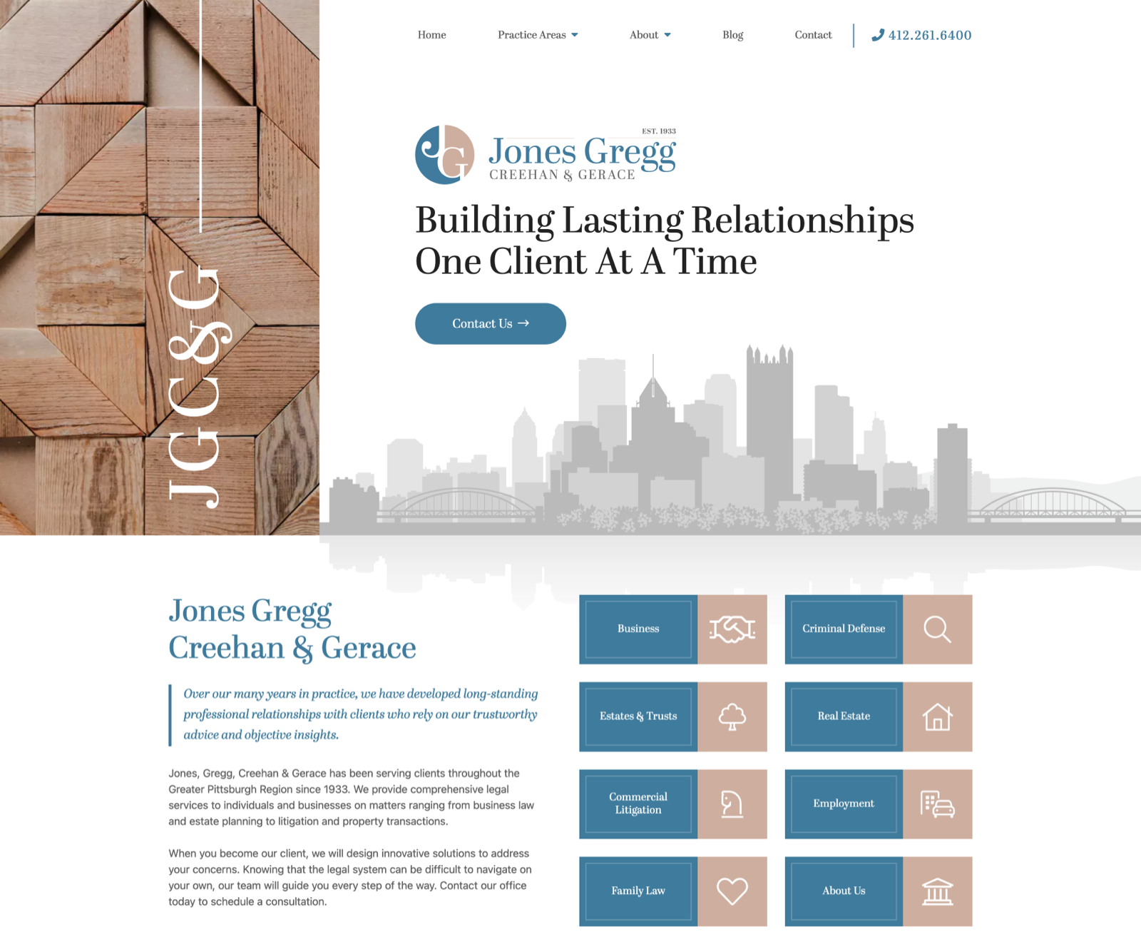Jones Gregg Creehan & Gerace, LLP design ui