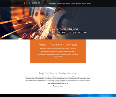 Fleit Intellectual Property Law design ui