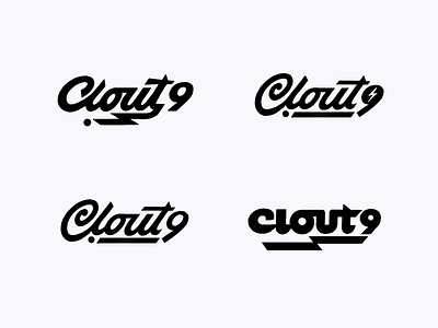 Clout9 branding calligraphy clout9 custom design flow handlettering identity lettering logo minimal monoline premium script type unique visual web