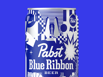 Pabst Blue Ribbon - Holiday edition concept alcohol beer design beverage brand beverage design branding design digital art drawing graphic design graphics holiday holiday packaging illustration packaging packaging design