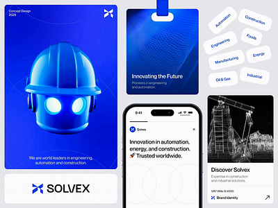 Solvex Branding | Visual identity, Corporate Brand Design 3d animation app branding design figma graphic design illustration logo motion graphics ui