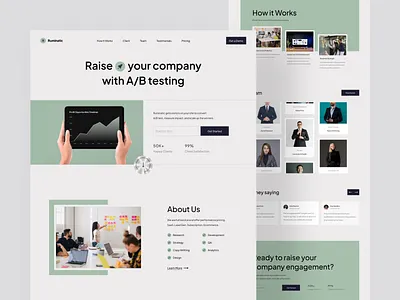 Ruminatic Company Landing Page agency business business design business site business web design company company landing page company site company web design design homepage landing page marketing ui ui design uiux ux web design website website design