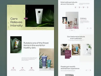 Beauty product skin care e-commerce website design beauty product beauty product web design beauty product website beauty website design e commerce ecommerce ecommerce website landing page landing page design product web design product website skin care skin care web design skin care website ui ui design uiux web design