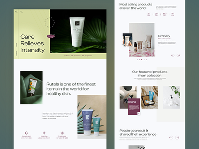 Beauty product skin care e-commerce website design beauty product beauty product web design beauty product website beauty website design e commerce ecommerce ecommerce website landing page landing page design product web design product website skin care skin care web design skin care website ui ui design uiux web design