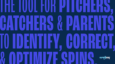 SpinDr Softball Animated Mantra after effects animation branding fastpitch motion graphics softball sports training type typography