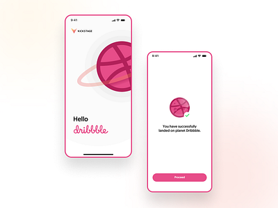 Hello Dribbble! app development software ui web design