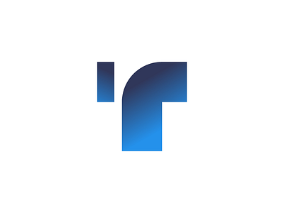T Monogram Logo blue gradient logo letter logo modern logo monogram logo t t monogram