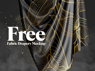 Free Fabric Drapery Mockup download drapery free freebie mockup psd satin textile tissular